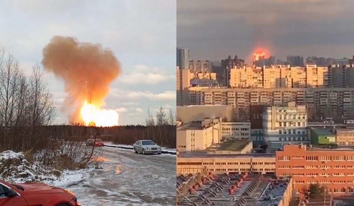 Rosja: kolejny tajemniczy wybuch na dużą skalę, tym razem pod Petersburgiem