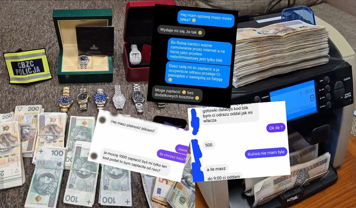 Służby rozbiły gang wyłudzaczy metodą "na BLIK-a", dysponowali ponad 1500 kontami na Facebooku