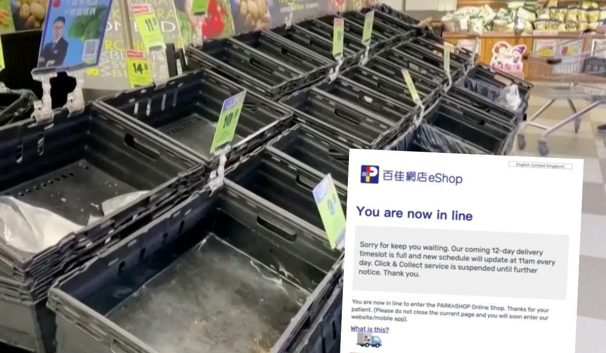 Panika w Hong Kongu: ze strachu przed możliwym lockdownem ludzie wykupują zapasy