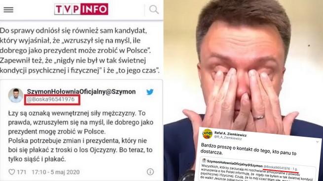TVP znowu złapało się na fejka, Ziemkiewicz znowu łyknął i podał dalej