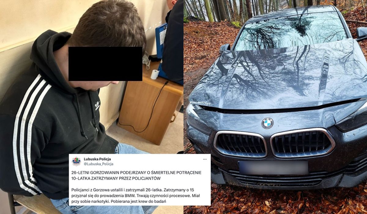Policja zatrzymała 26-letniego kierowcę BMW, który śmiertelnie potrącił 10-latka i uciekł