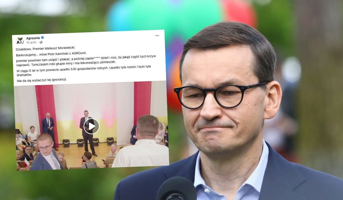 Na spotkanie z premierem przyszedł wnerwiony rolnik i trochę popsuł nastrój