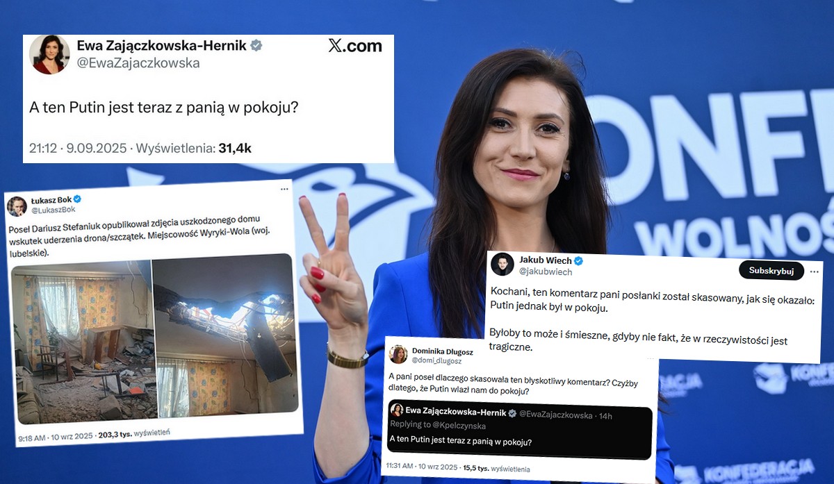 Europosłanka Konfederacji skasowała swój żart o Putinie w domu, bo chyba źle się zestarzał