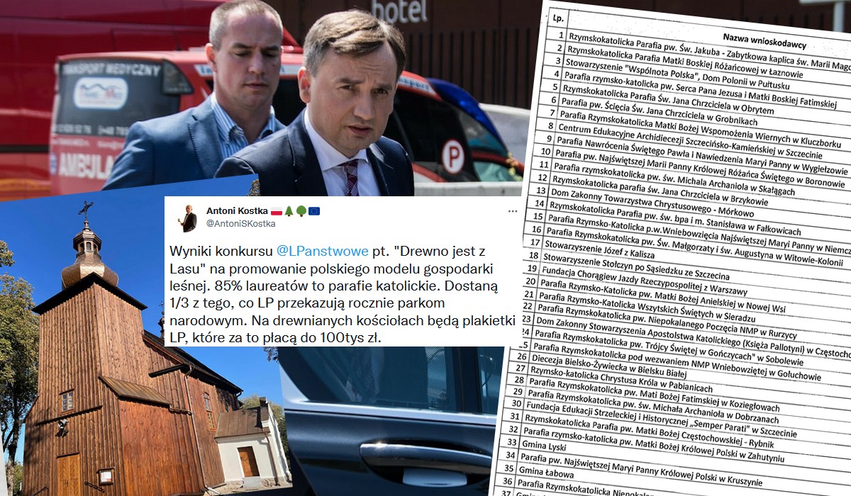 Szczęśliwym trafem większość pieniędzy z konkursu Lasów Państwowych wygrały parafie i organizacje katolickie