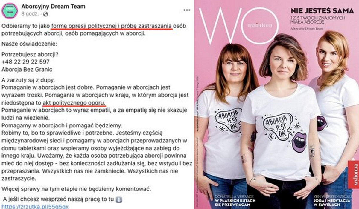 Działaczka inicjatywy "Aborcyjny Dream Team" oskarżona o udzielenie pomocy przy przerwaniu ciąży