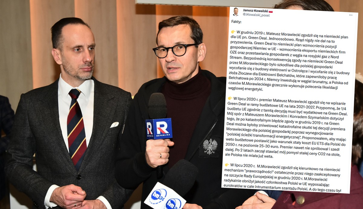 Janusz Kowalski wściekł się na premiera, ale dla odmiany na tego poprzedniego