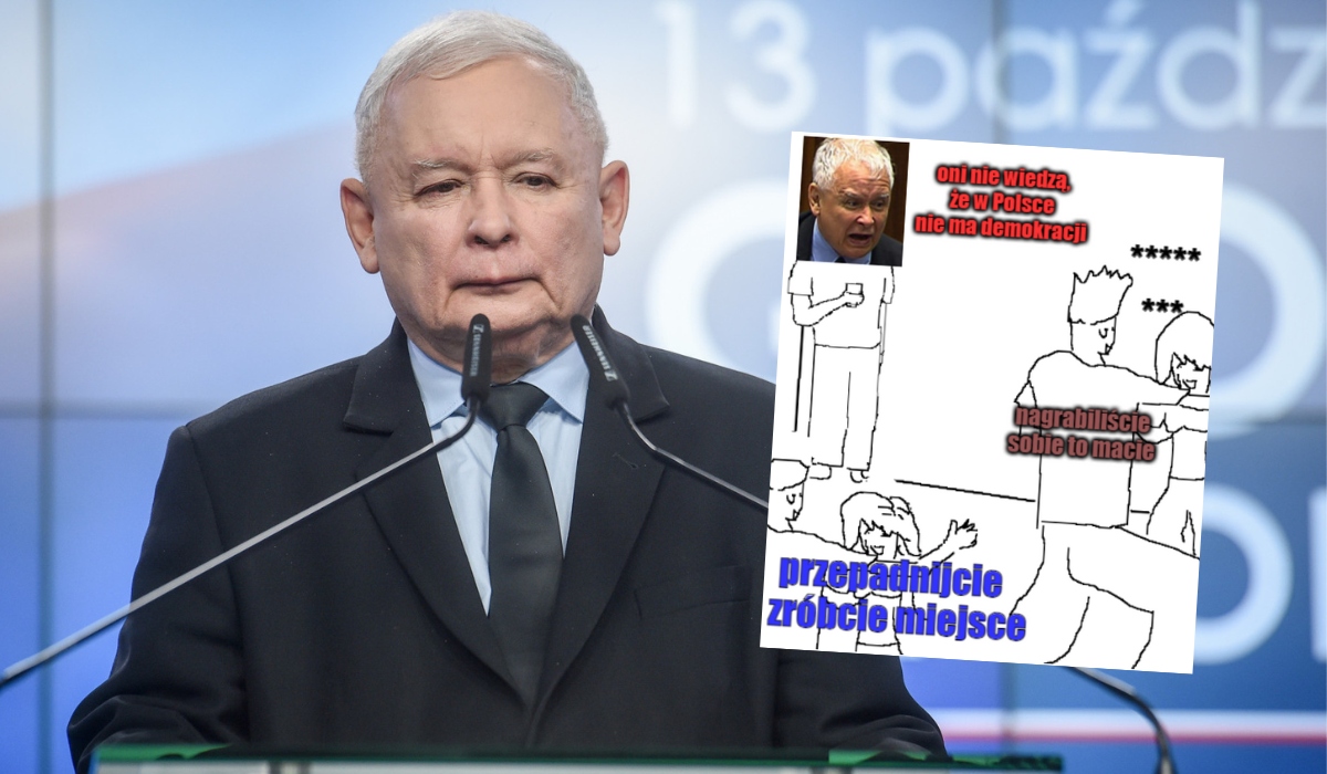 Prezes Kaczyński lamentuje, że demokracja w Polsce została zlikwidowana