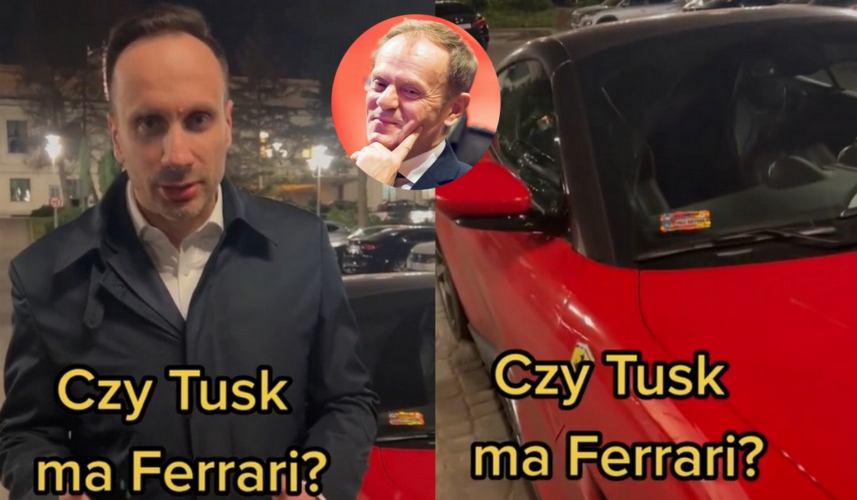 Janusz Kowalski błąkał się po mieście, szukając ferrari Tuska. Nic nie znalazł i kazano mu iść do normalnej pracy