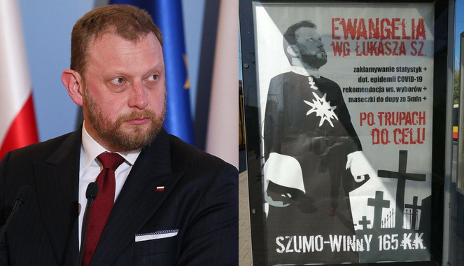 Władze Warszawy zdjęły plakaty "szumo-winy" z Łukaszem Szumowskim