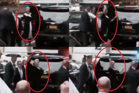 Pierwszej Damie puściły nerwy. W Nowym Jorku wykonywała dziwne gesty w kierunku protestujących