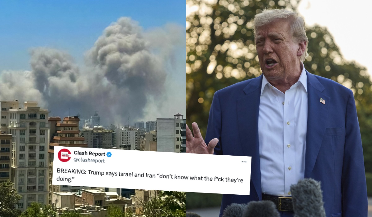 Trump: "Izrael i Iran walczą ze sobą tak długo, że sami kur*wa nie wiedzą, co robią"