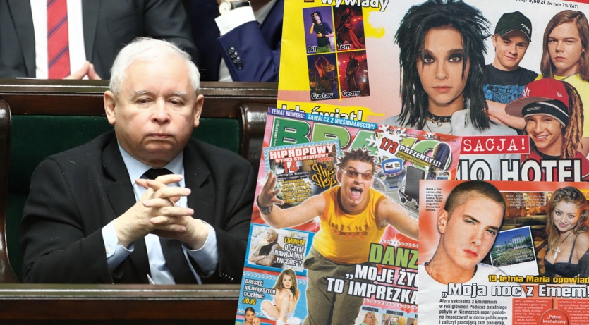 Kaczyński krytykuje niemieckie media, które zdemoralizowały młodzież w latach 90'