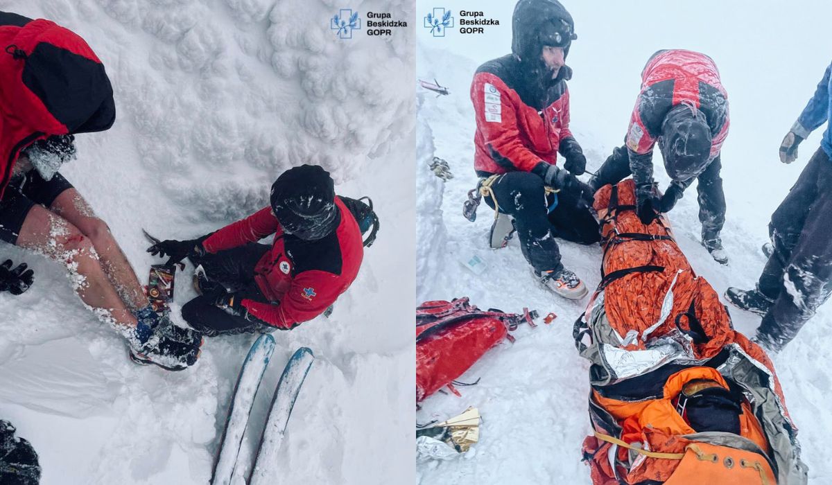 Babia Góra: ratownicy ledwo odratowali od hipotermii mężczyznę, który myślał, że morsuje