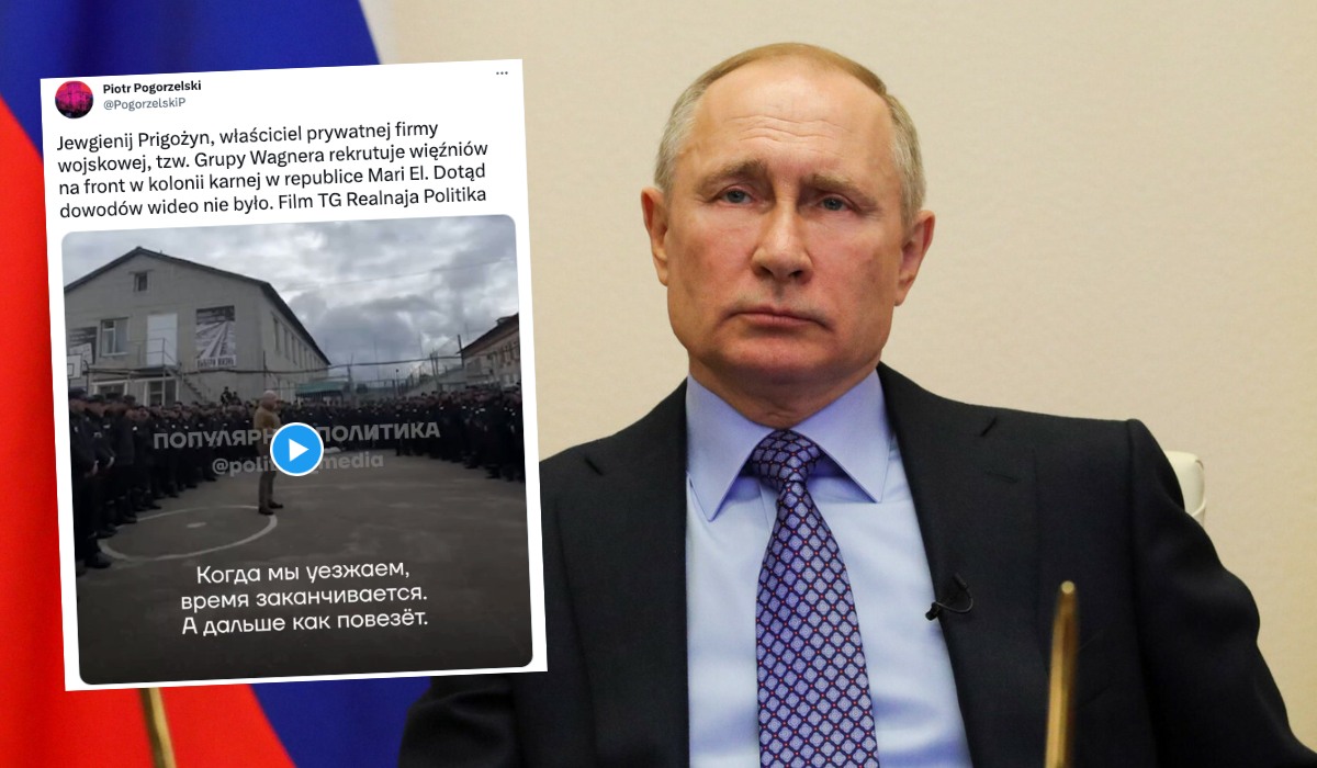 Kreml potwierdził, że Putin ułaskawia więźniów, żeby mogli zasilić szeregi Grupy Wagnera