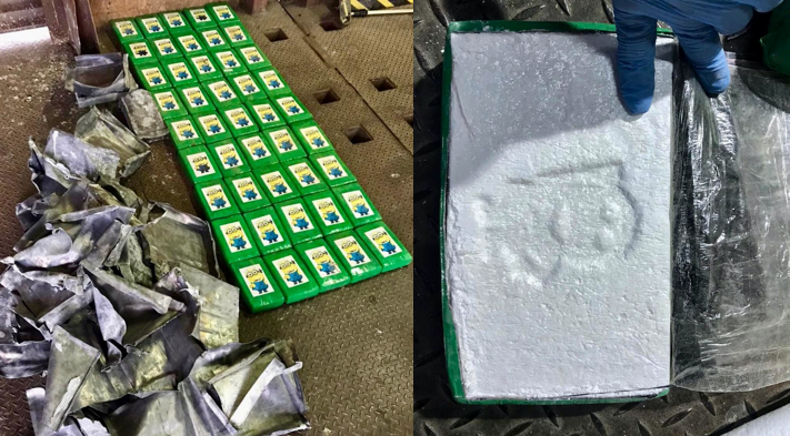 Celnicy przejęli kontrabandę z paczkami pełnymi kokainy i minionkami