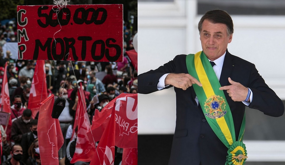 Brazylia: obywatele wyszli na ulice i wskazują na "pół miliona powodów, by obalić Bolsonaro"