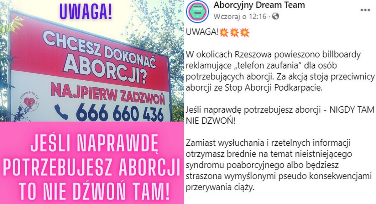 Podkarpacie: fundacja antyaborcyjna utworzyła telefon zaufania, aktywistki ostrzegają, że to manipulacja