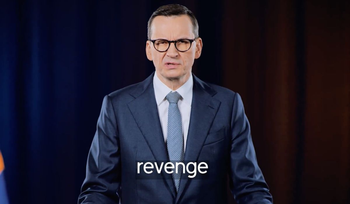 Poseł Morawiecki nie przejmuje się "donoszeniem na Polskę" i nagrywa po angielsku, co według niego jest grane