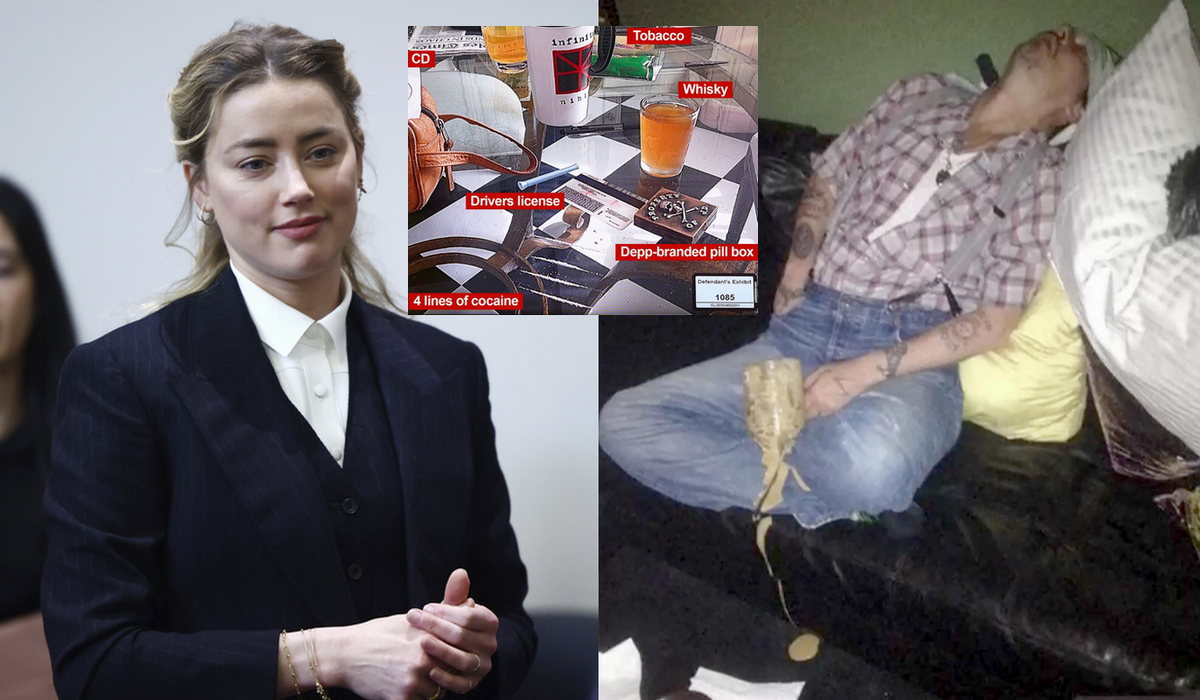 Amber Heard pokazała zdjęcie odurzonego Deppa i mieszanki, którą się raczył