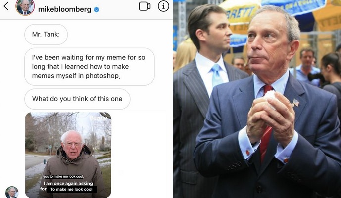 Bloomberg zatrudnił armię memiarzy i jego kampania zaroiła się od memów