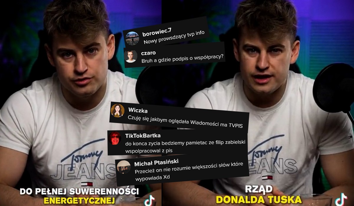 PiS kontynuuje ofensywę na TikToku i kolejny influencer zaczął robić materiały jakby żywcem wzięte z TVP