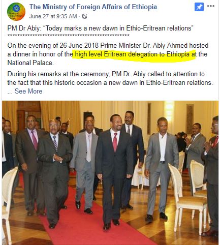 Przełomowe spotkanie premiera Etiopii i prezydenta Erytrei: jak Trump z Kimem