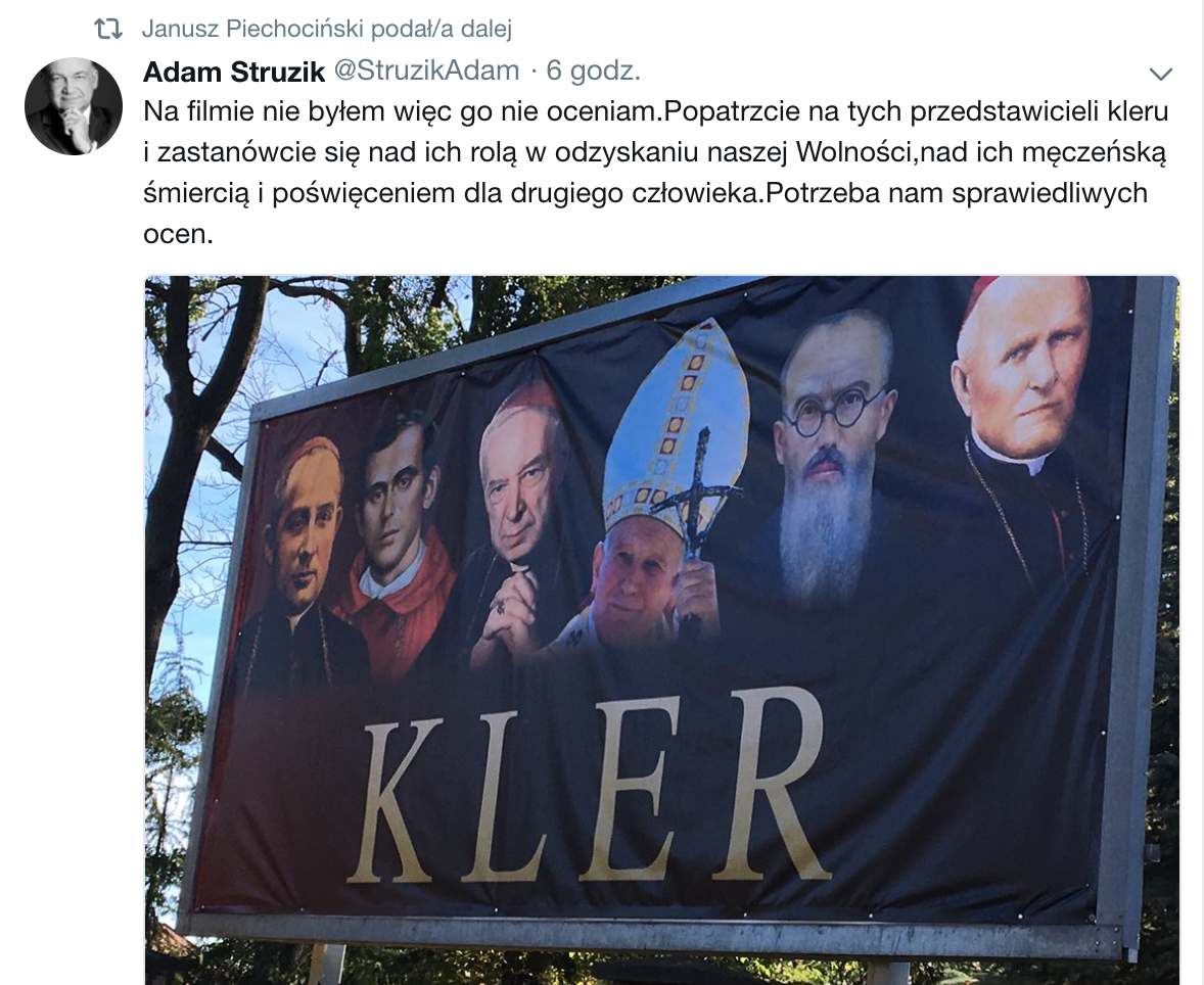 Kto broni kleru przed "Klerem"? Na przykład PSL