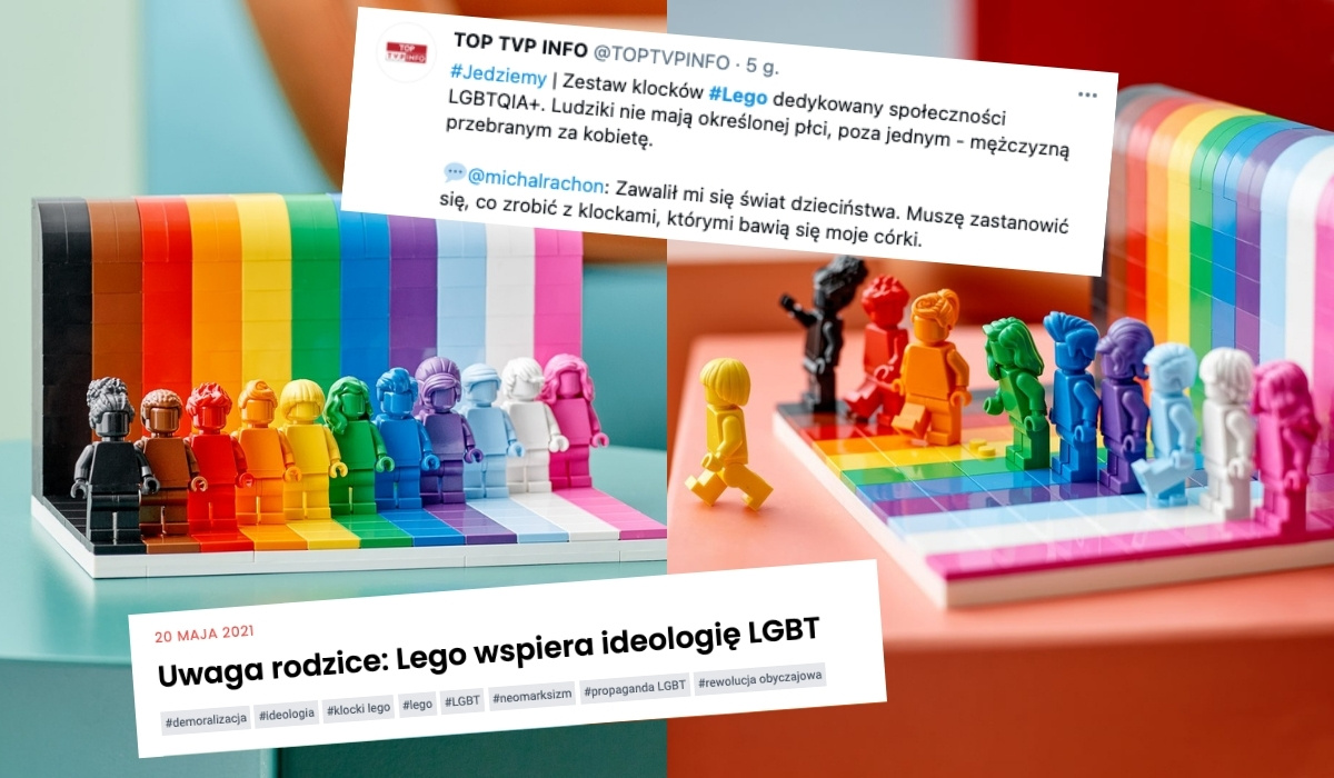 Konserwatywne media oburzają się nową kolekcją Lego, bo tęczowa 