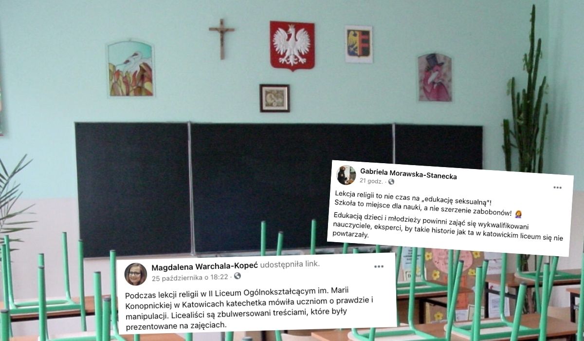 Wyborcza opisuje, jak wyglądają lekcje religii w liceum: "rakotwórczość antykoncepcji" i plemniki jako "zamknięte duszyczki"