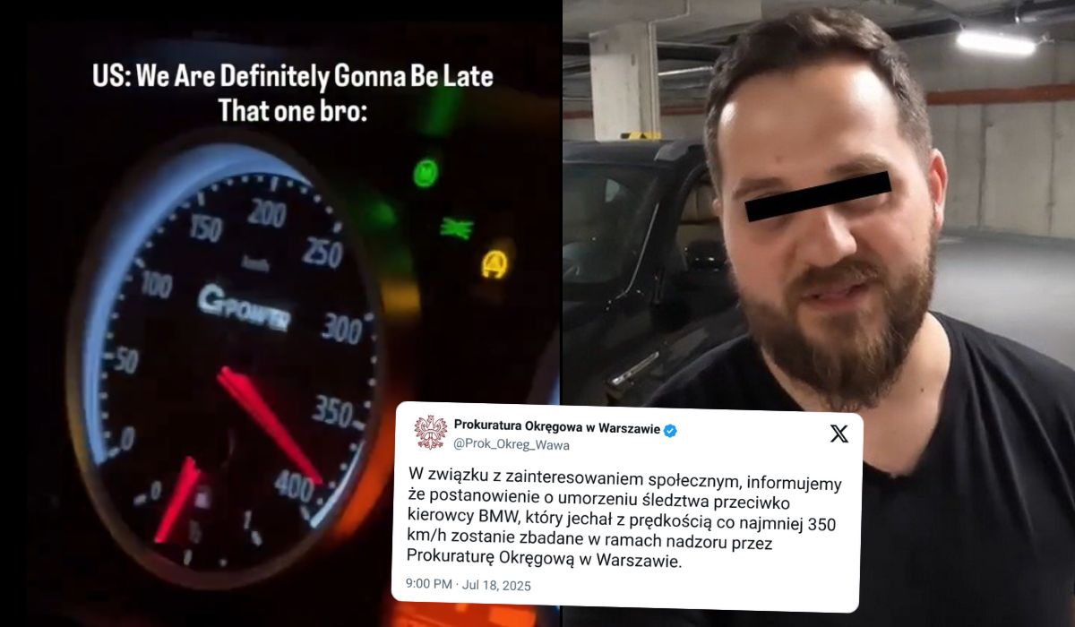 Prokuratura sprawdzi, dlaczego ukręcono łeb sprawie faceta jadącego 350km/h przez miasto