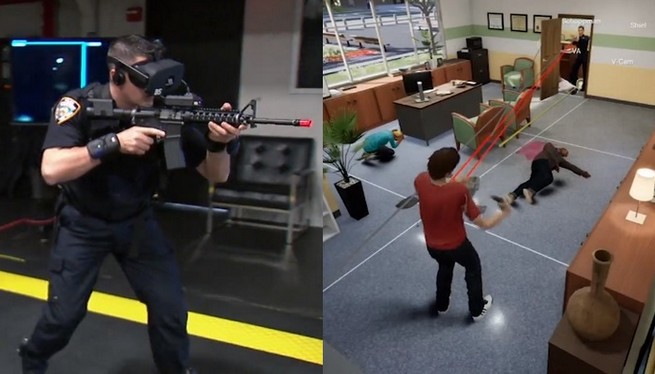 Nowojorscy policjanci ćwiczą reakcje na strzelaniny w wirtualnej rzeczywistości