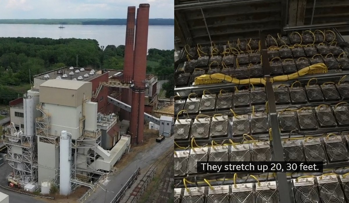 USA: firma przerobiła starą elektrownię w "kopalnię bitcoinów", w której na okrągło komputery pozyskują kryptowalutę