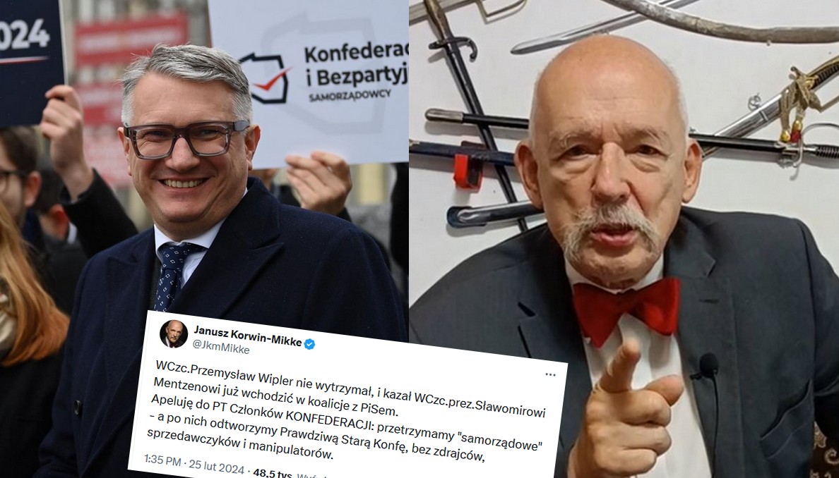 Korwin chciałby odtworzyć Konfederację na nowo, bez "zdrajców, sprzedawczyków i manipulatorów"