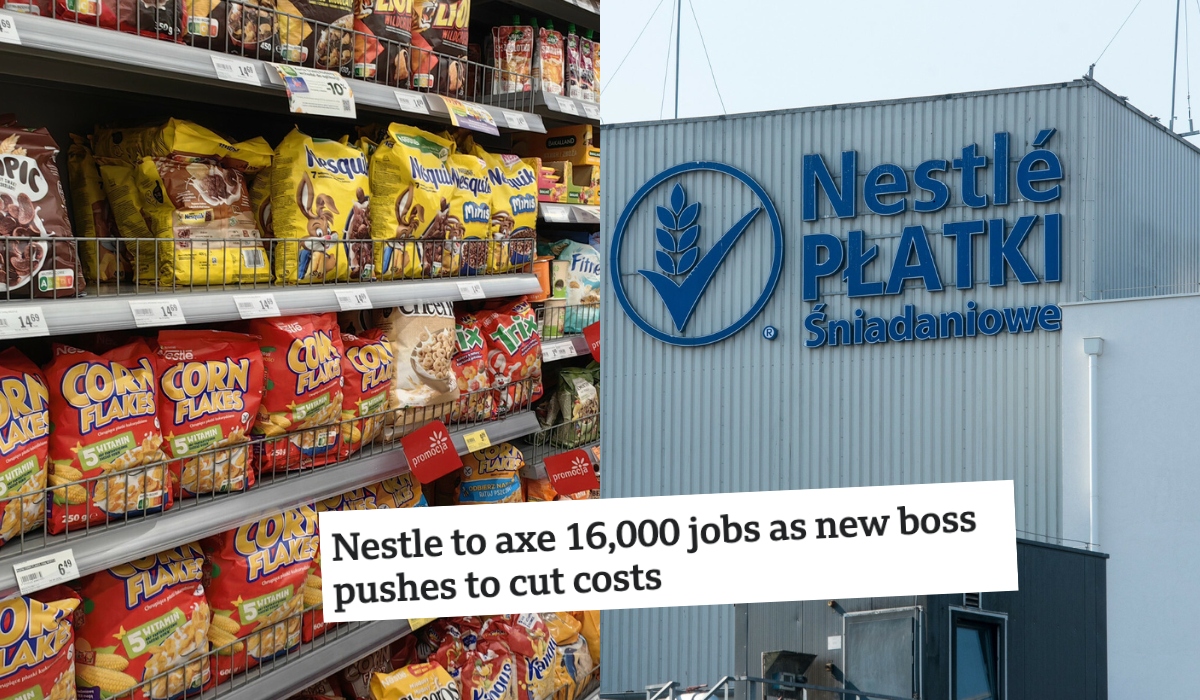 Nestle w ciągu najbliższych dwóch lat planuje zwolnić 16 tys. pracowników