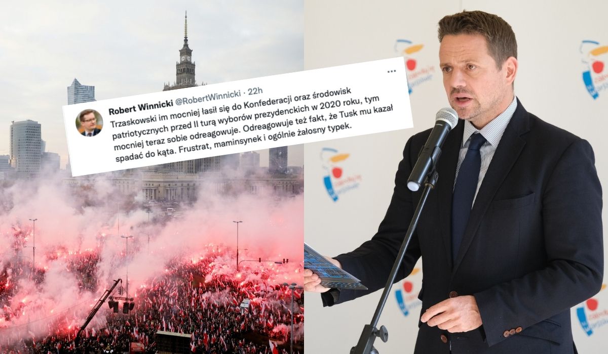 Potężny poseł Winnicki podsumowuje Trzaskowskiego: "frustrat, maminsynek i ogólnie żałosny typek"