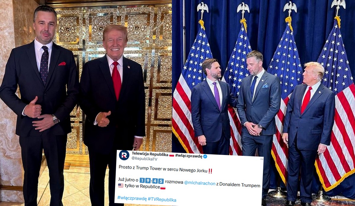 Michał Rachoń namaszczony przez TV Republikę przeprowadzi wywiad z Trumpem