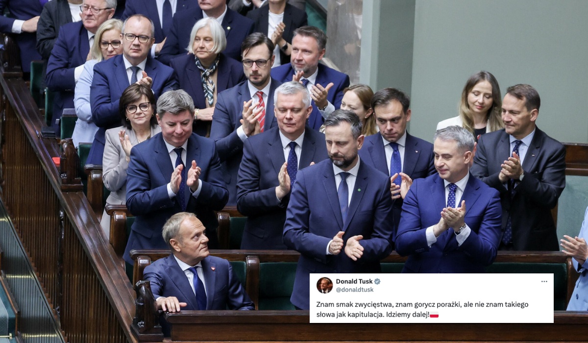 Premier Tusk wytarmoszony komentarzami, krytyką i pytaniami, ale rząd otrzymał wotum zaufania