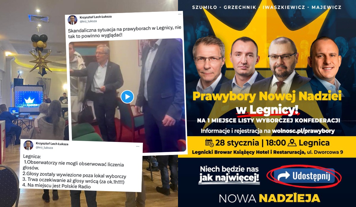Legnica: prawybory partii Nowa Nadzieja zakończyły się głośnym sporem o ich sfałszowanie