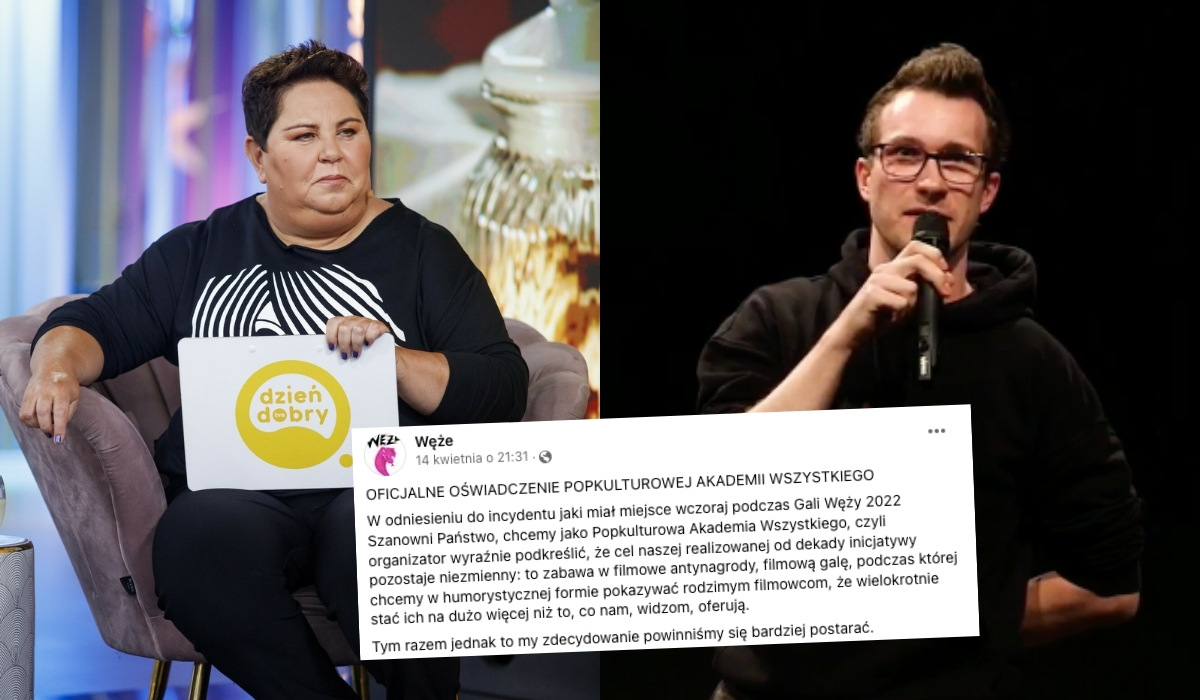 Kapituła Węży po czasie uznała, że porównywanie Doroty Wellman do knura to bardziej obrażanie niż żart