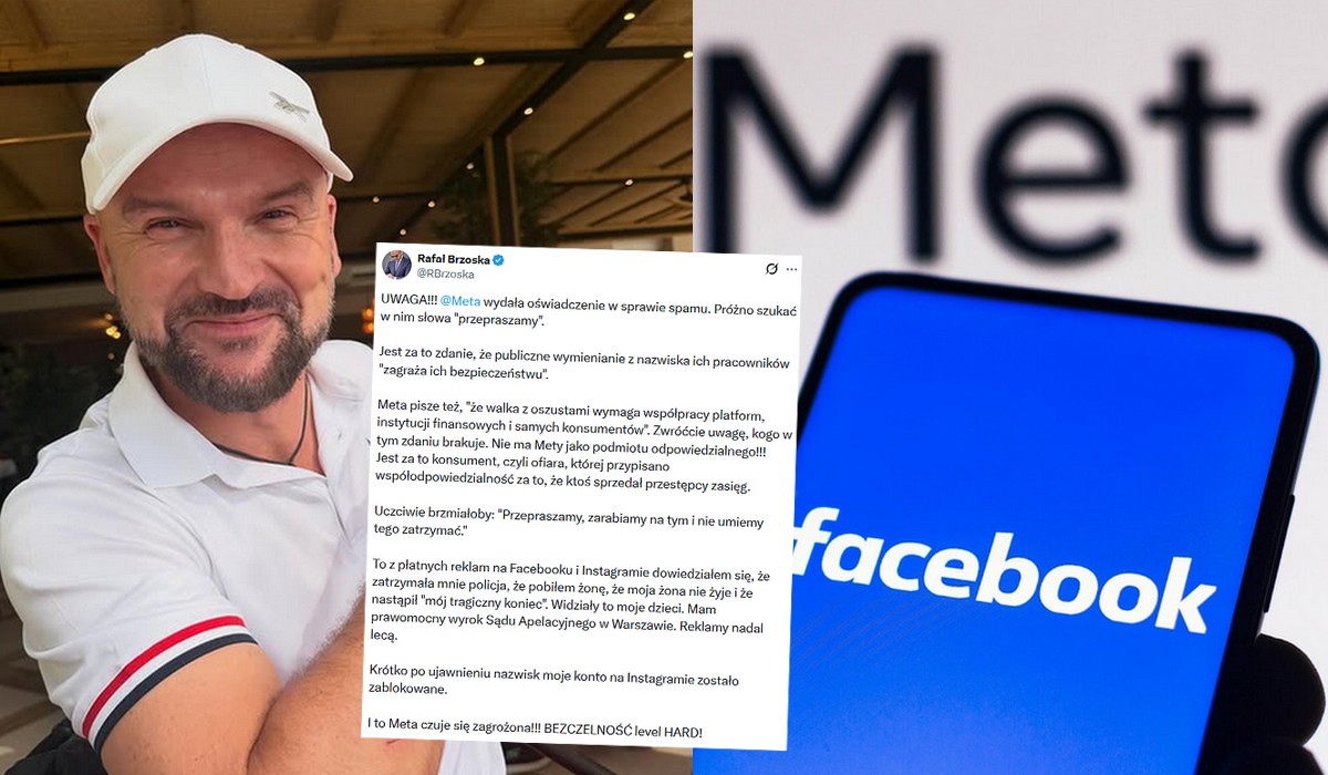 Zarząd polskiego Facebooka zły na Brzoskę za wskazywanie ich z nazwiska, bo czują się teraz mniej bezpiecznie