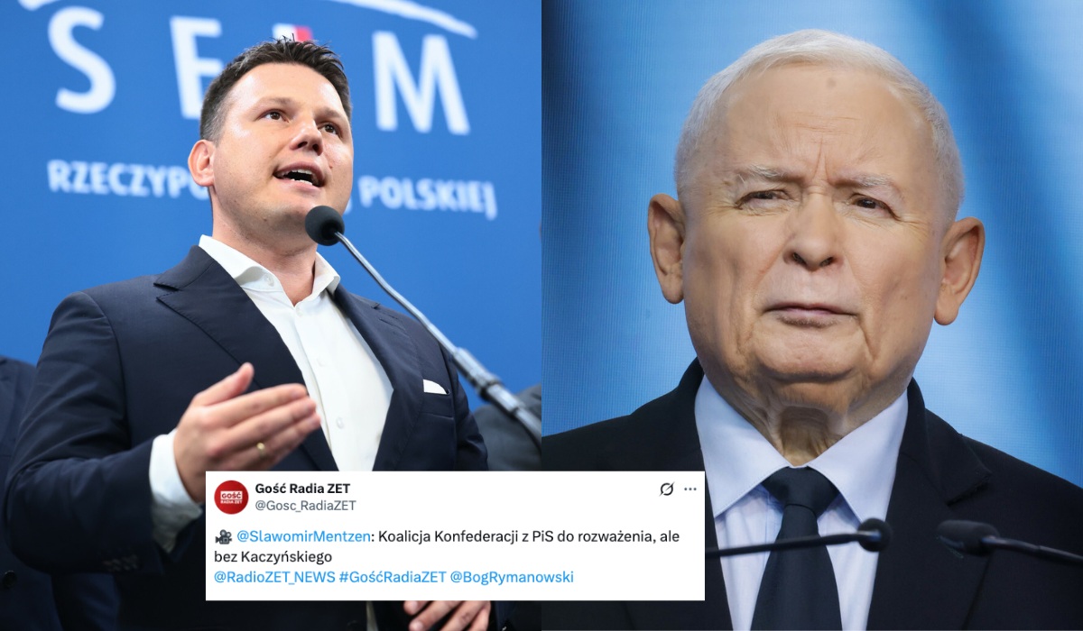 Mentzen mówi, że rozważyłby koalicję z PiS, ale bez prezesa Kaczyńskiego