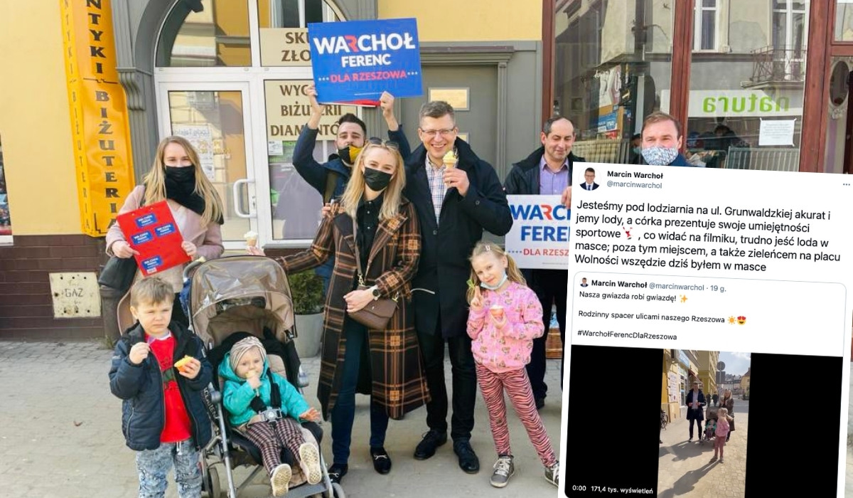 Poseł od Ziobry tłumaczy spacer bez maseczki: trudno jeść loda w masce