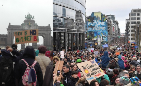 65 tysięcy osób na ulicach Brukseli. "Nie mamy planety B"
