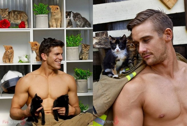 Australijscy strażacy pozują ze zwierzakami do kalendarza na 2019 rok