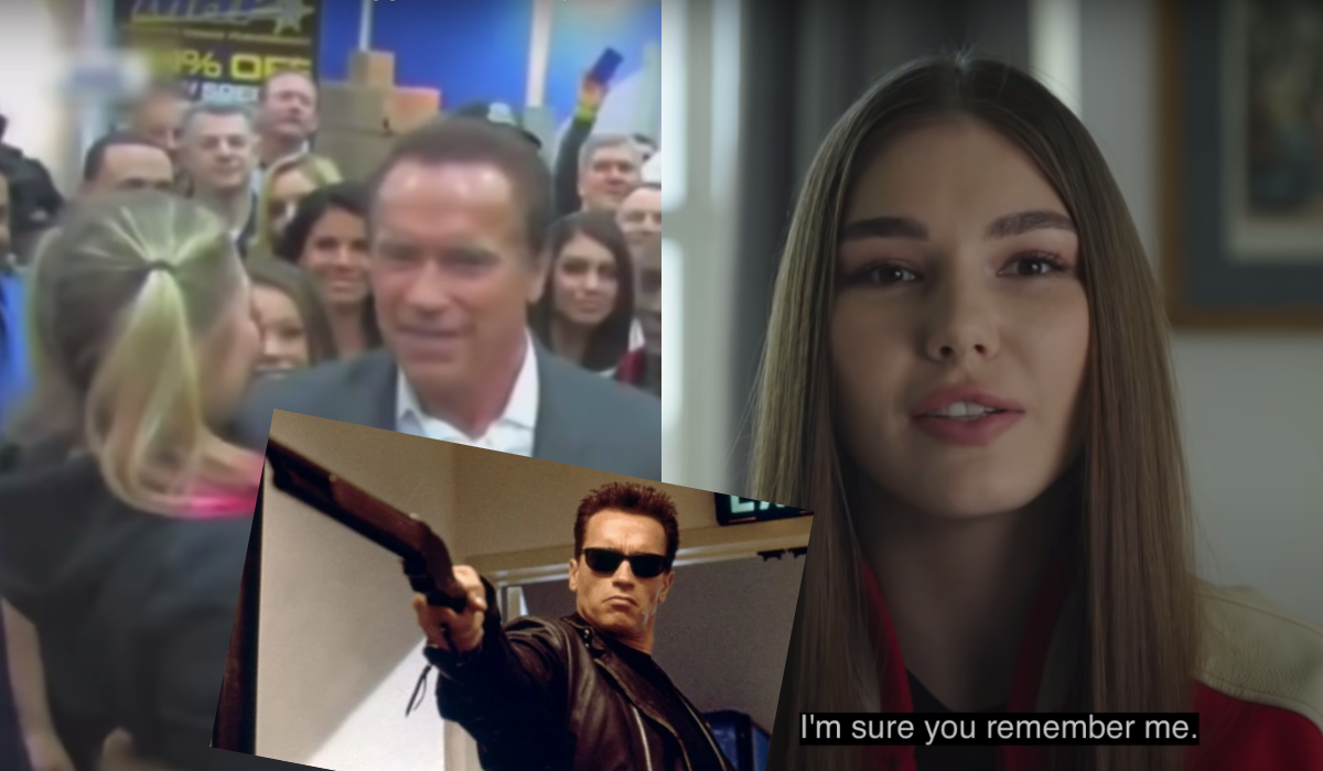 Rosja odpowiedziała na film Arnolda nagraniem sztangistki, która tłumaczy mu, że Rosjanie robią to, co on w Terminatorze 2