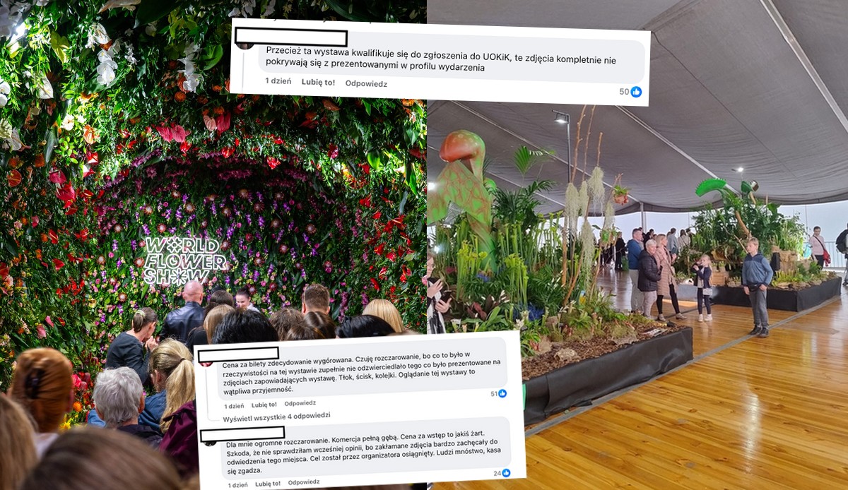 Poznań: organizatorzy Wystawy Kwiatowej trochę przesadzili z reklamą, która nie znalazła odzwierciedlenia w rzeczywistości