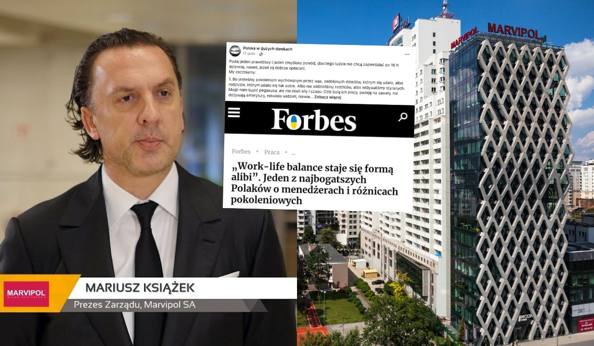 "Work-life balance staje się często formą alibi" ostrzega twórca Marvipolu i narzeka na menadżerów