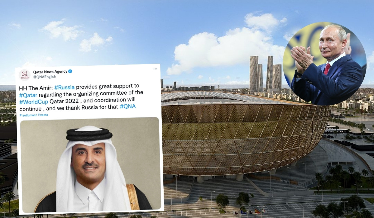 Emir Kataru podziękował Rosji za wsparcie w organizacji mundialu i zapewnił, że dalej trzymają sztamę