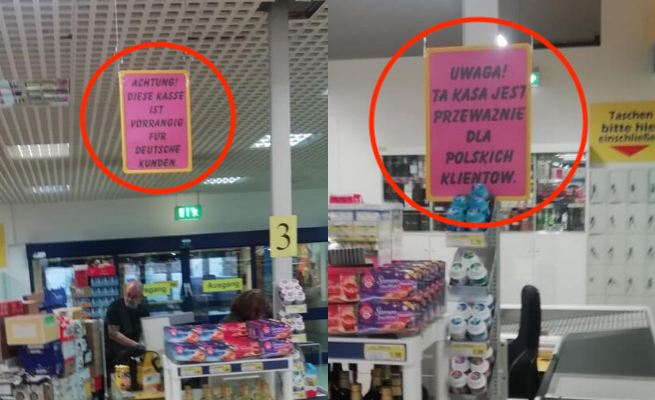 Niemcy: sklep wprowadził osobne kasy dla Polaków, ambasada interweniuje