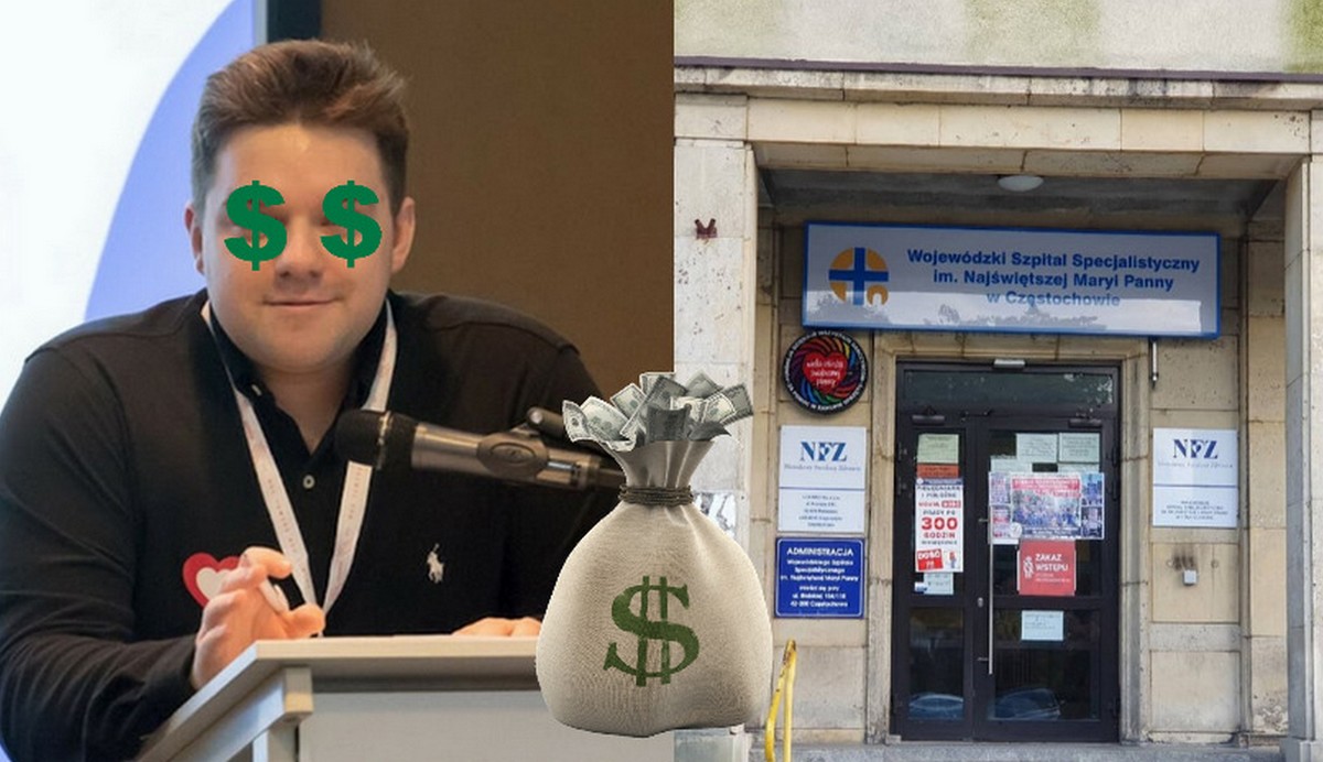 Okazało się, że Dawid Kacprzyk pracował jeszcze zdalnie, w szpitalu w Częstochowie